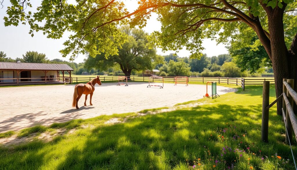 horse training environment